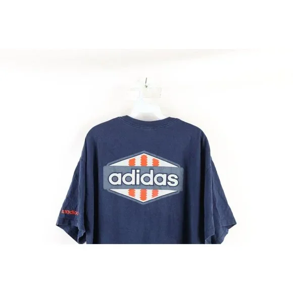 Vintage Y2K 2004 Adidas Mens Large Distressed Spell Out Short Sleeve T-Shirt - Picture 7 of 8